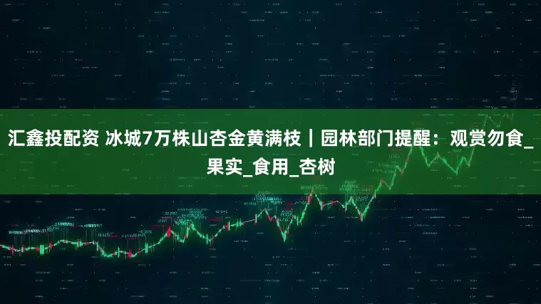 汇鑫投配资 冰城7万株山杏金黄满枝｜园林部门提醒：观赏勿食_果实_食用_杏树